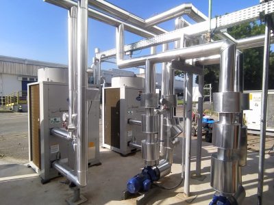 Confecção e instalação de isolamento térmico e mecânico em tubulação hidráulica